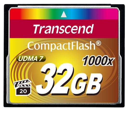 Memorijska kartica TRANSCEND 32GB 1000X TS (format cf, kapacitet 128 mb, brzina čitanja 160 mb/s, brzina pisanja 120 mb/s)-0