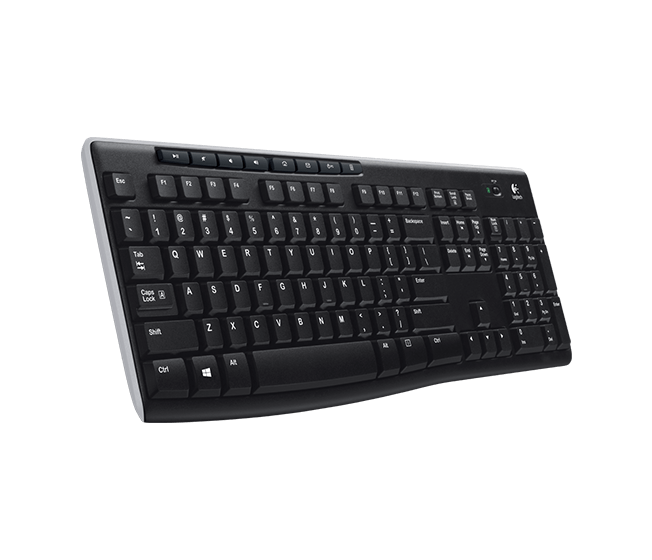 Tipkovnica LOGITECH K270 (bežična, Unifying prijemnik, HR tipkovnica, crna boja)-3