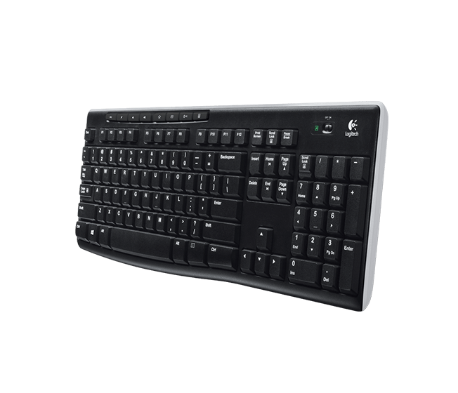 Tipkovnica LOGITECH K270 (bežična, Unifying prijemnik, HR tipkovnica, crna boja)-6