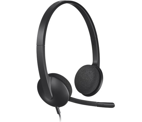 Slušalice s mikrofonom LOGITECH USB Headset H340