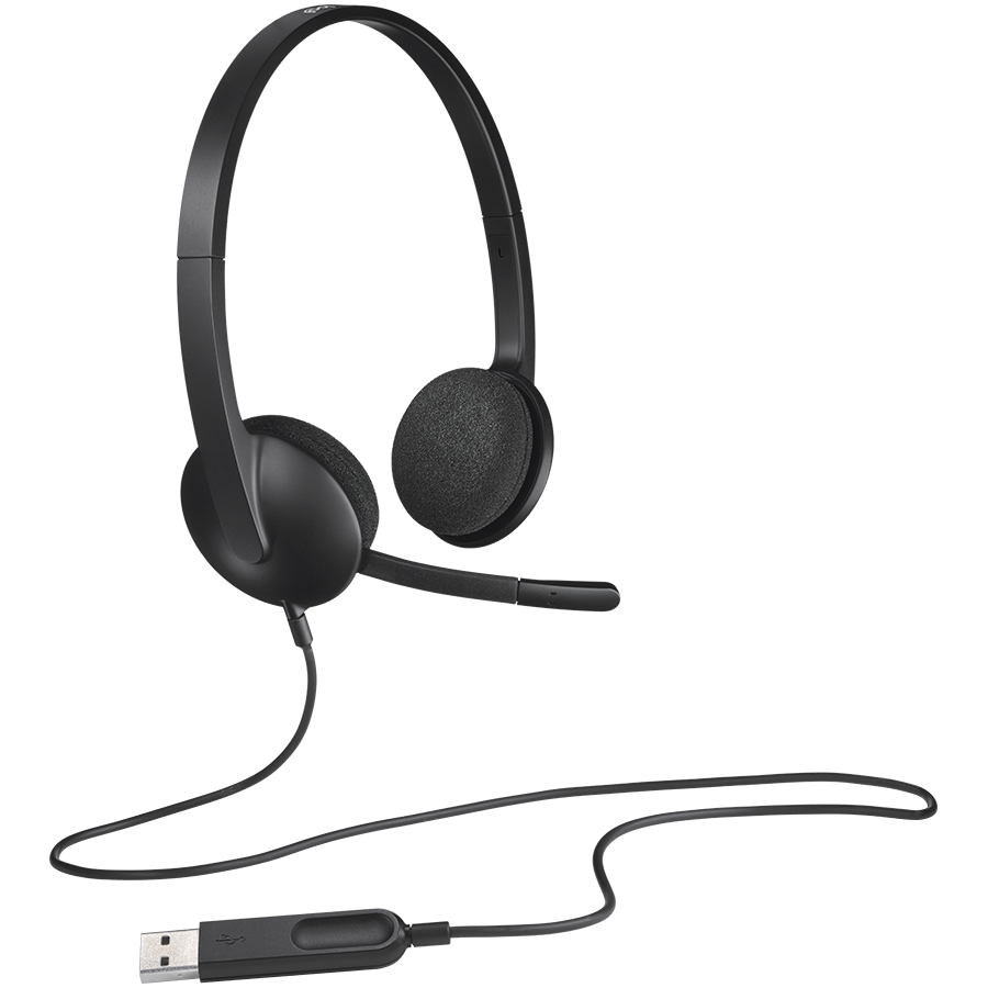 Slušalice s mikrofonom LOGITECH USB Headset H340-1