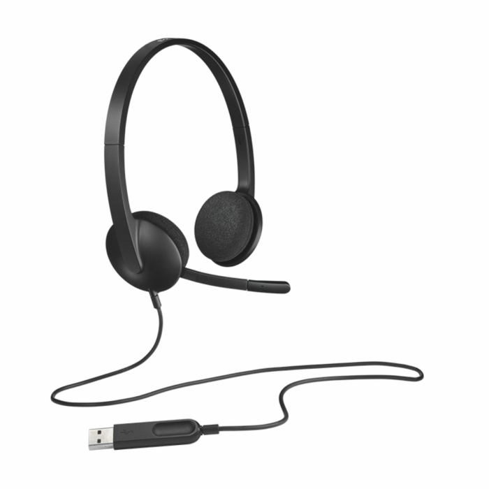 Slušalice s mikrofonom LOGITECH USB Headset H340-10
