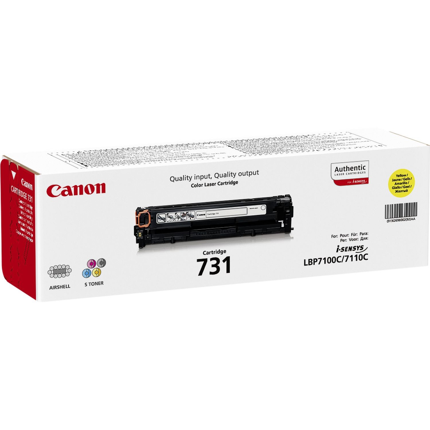 Toner Canon CRG-731Y-3