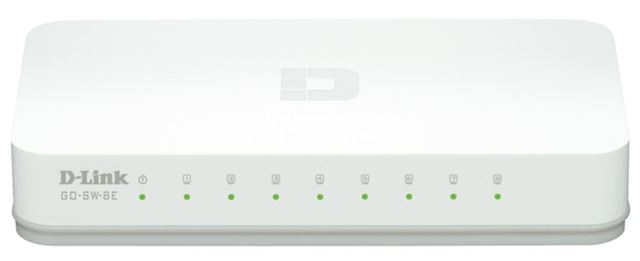 Switch D-LINK GO-SW-8E/E (8x 10/100Mbps, neupravljivi, desktop, fiksna konfiguracija, Layer 2)-0