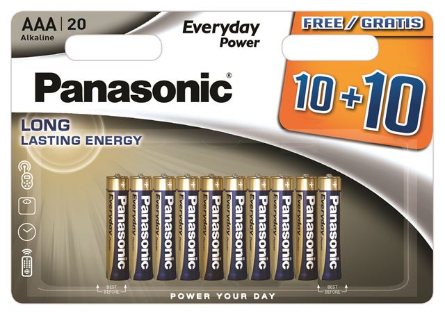 Baterija PANASONIC LR03EPS/20BW 10+10F