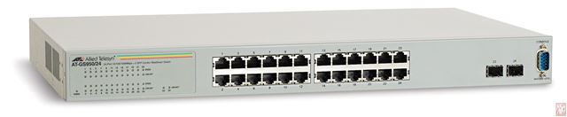 Prekidač ALLIED TELESIS AT-GS950/24-50 (24x 10/100/1000Mbps, 4x combo SFP, rackmount, fiksna konfiguracija, 1U, smart, layer 2, unutarnje napajanje)-0