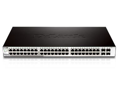 Switch D-LINK DGS-1210-52 (48 x 10/100/1000Mbps Ports, 4 x Combo 1000BaseT/Mini-GBIC SFP ports, Fanless design, 19" Rackmount)-0
