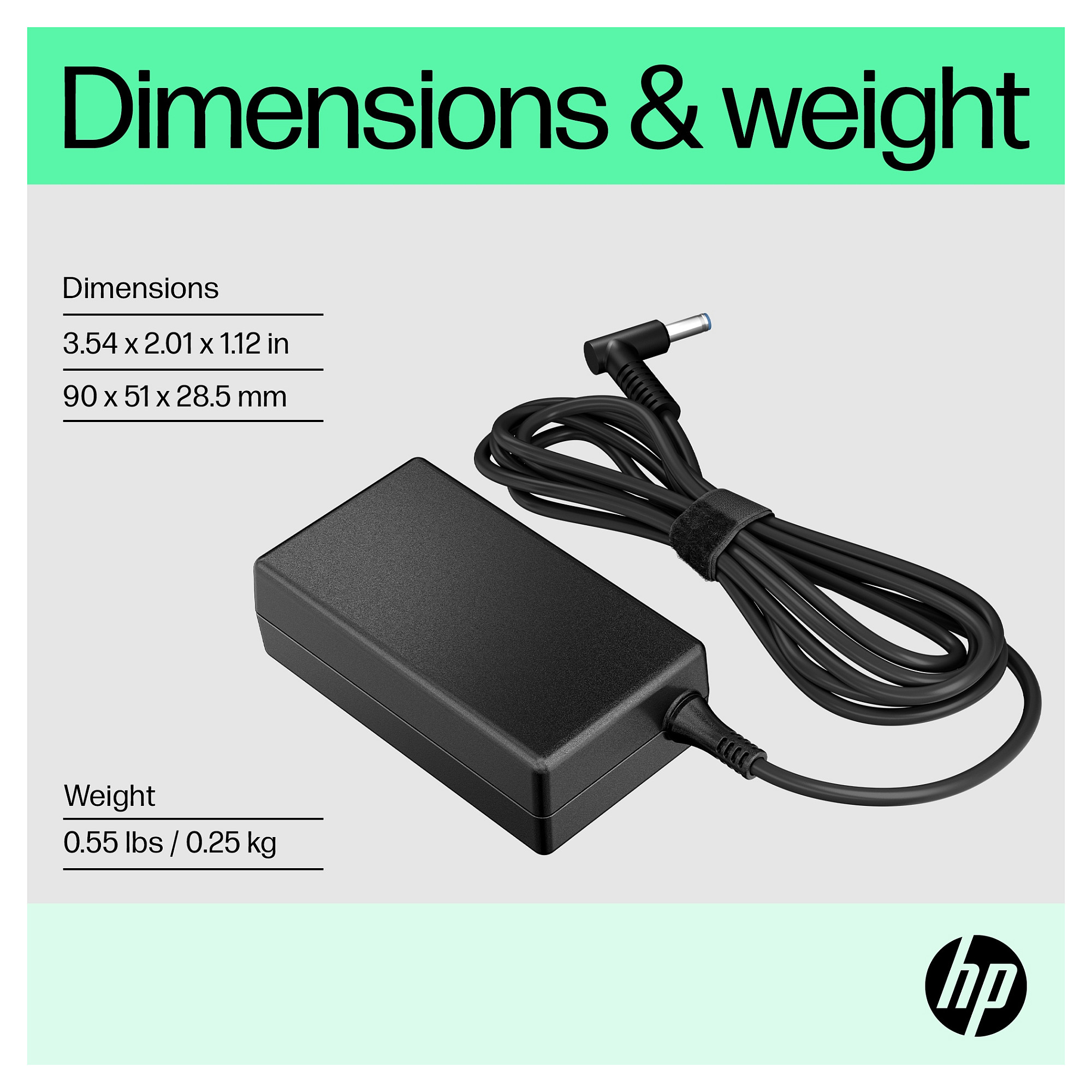 HP 65W Smart AC Adapter H6Y89AA-10