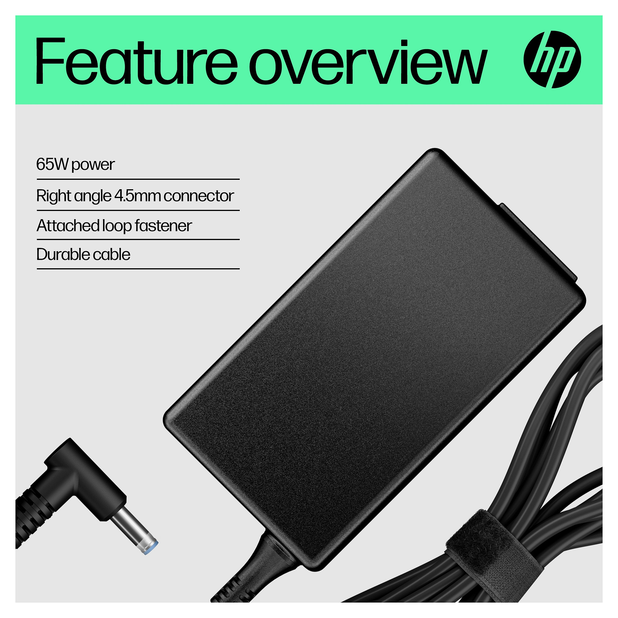 HP 65W Smart AC Adapter H6Y89AA-11