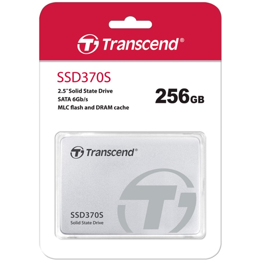SSD TRANSCEND TS 256GB SSD370 Series (kapacitet 256 GB, sučelje SATA 3, format 2,5", vrsta flash memorije MLC, brzina čitanja do 570 MB/s, brzina zapisivanja do 470 MB/s)-0
