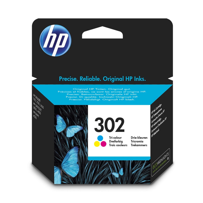 HP cart. F6U65AE (302), tri-color (165 str.)-3