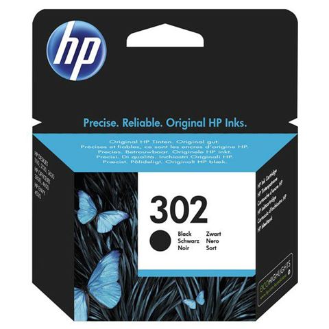 F6U66AE HP tinta, No.302 crna