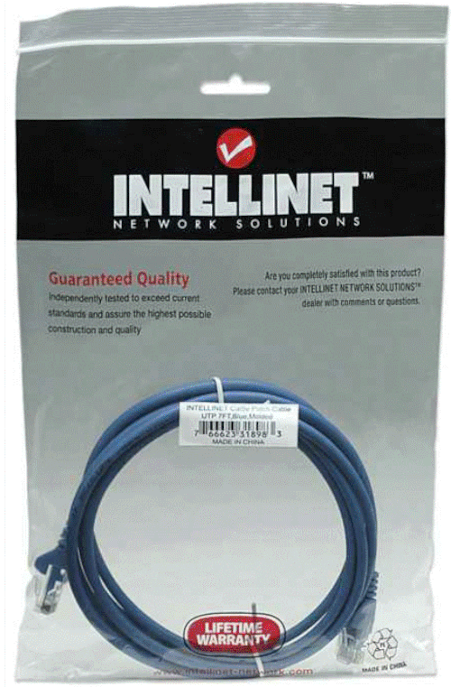 Mrežni kabel INTELLINET Cat.5e UTP PVC 2m plavi (U/UTP, Cat.5e, 2m, RJ45)-1