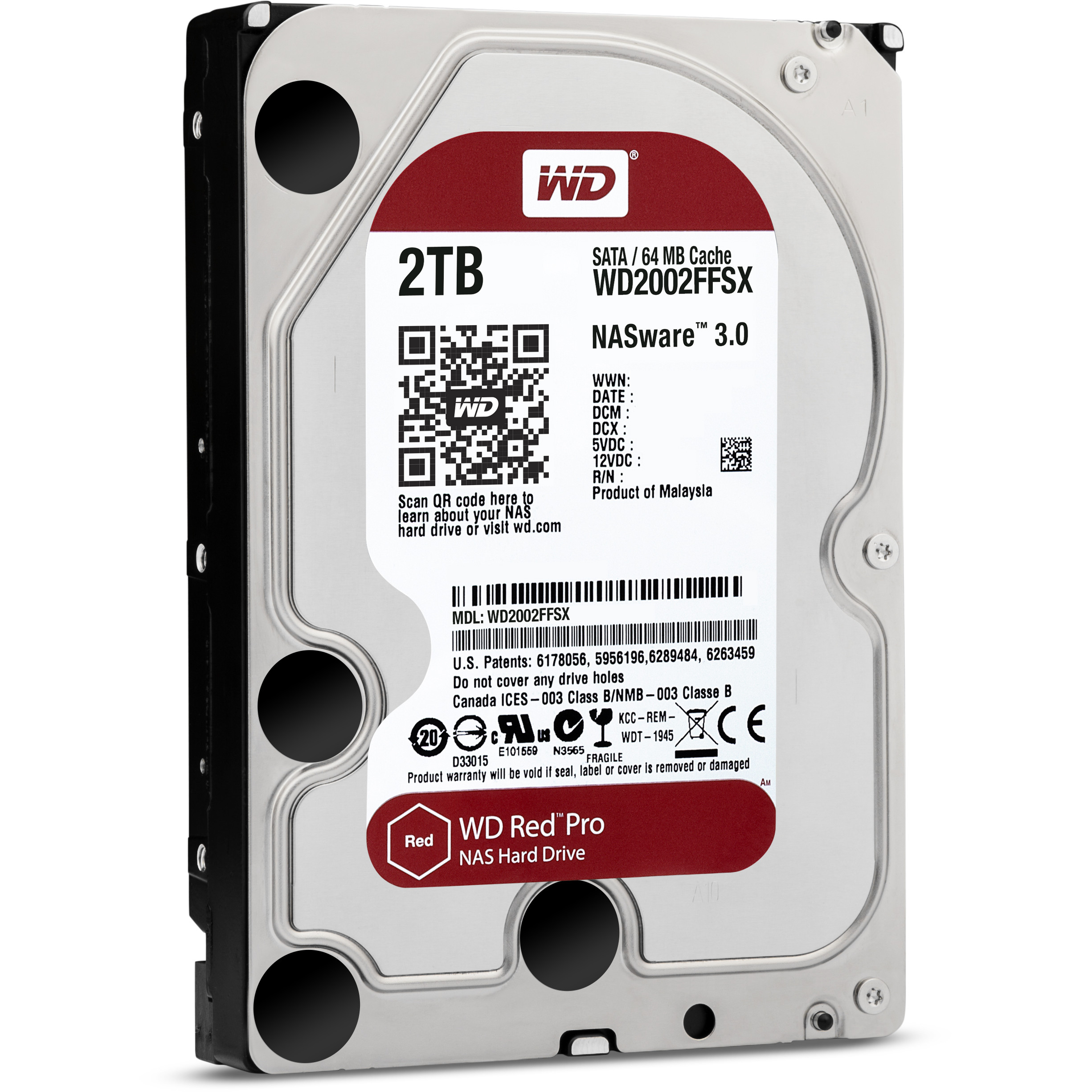 HDD Desktop WD Red Pro (3.5, 2TB, 64MB, 7200 RPM, SATA 6 Gb/s)-9