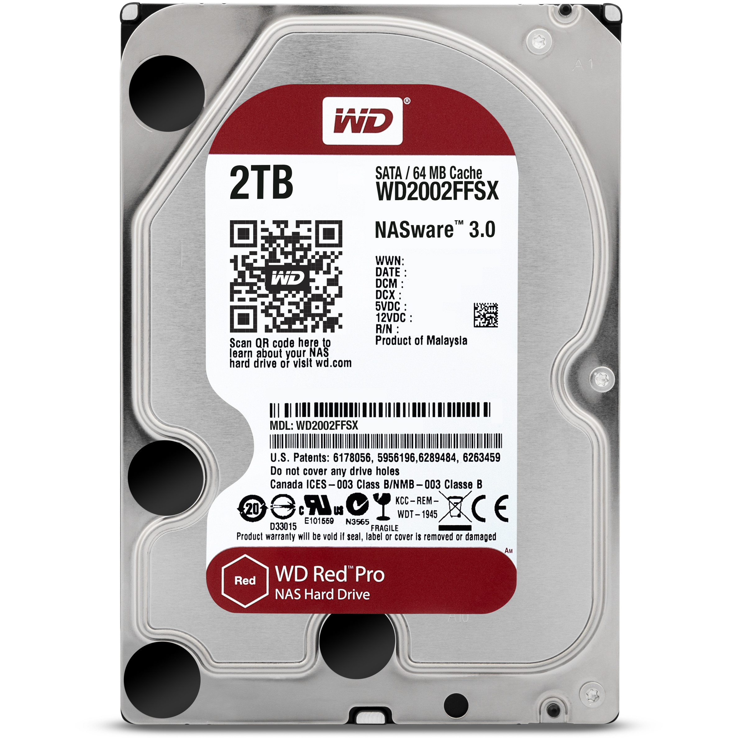 HDD Desktop WD Red Pro (3.5, 2TB, 64MB, 7200 RPM, SATA 6 Gb/s)-11