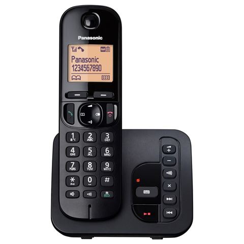 Bežični telefon PANASONIC KX-TGC220FXB (digitalni, crni)-0