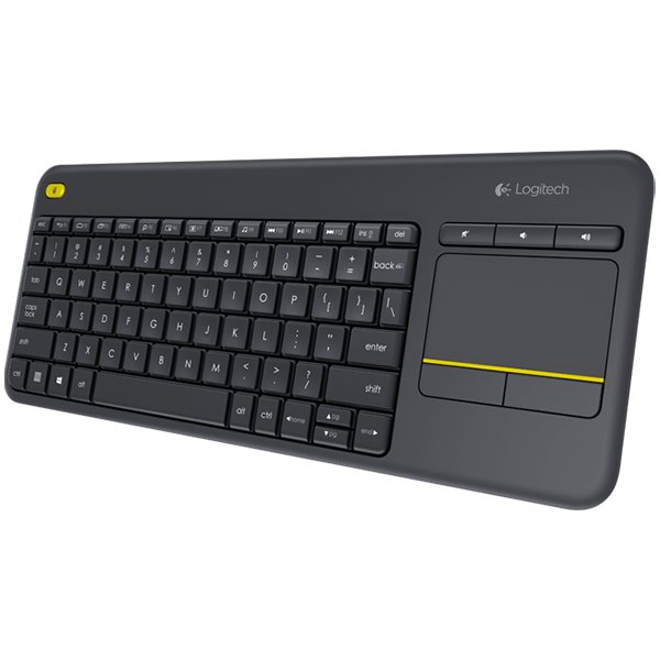 Tipkovnica LOGITECH K400+ touchpad (bežična, membranska crna)-5