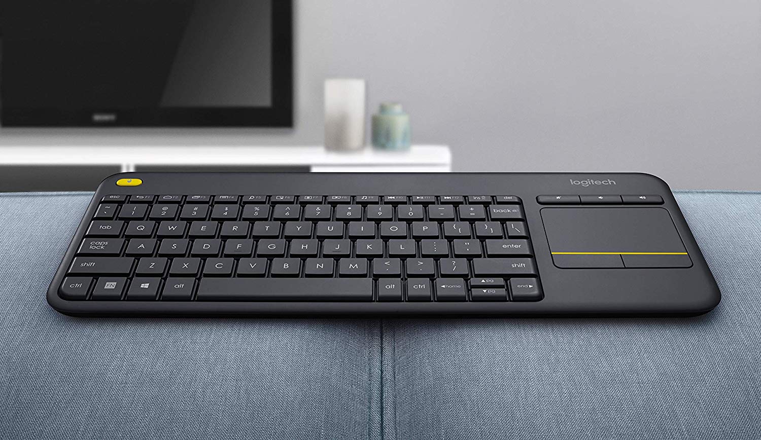 Tipkovnica LOGITECH K400+ touchpad (bežična, membranska crna)-6