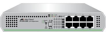 Prekidač ALLIED TELESIS AT-GS910/8E (desktop, 8x10/100/1000Mbps, unamanaged, Layer 2, 1U)-0