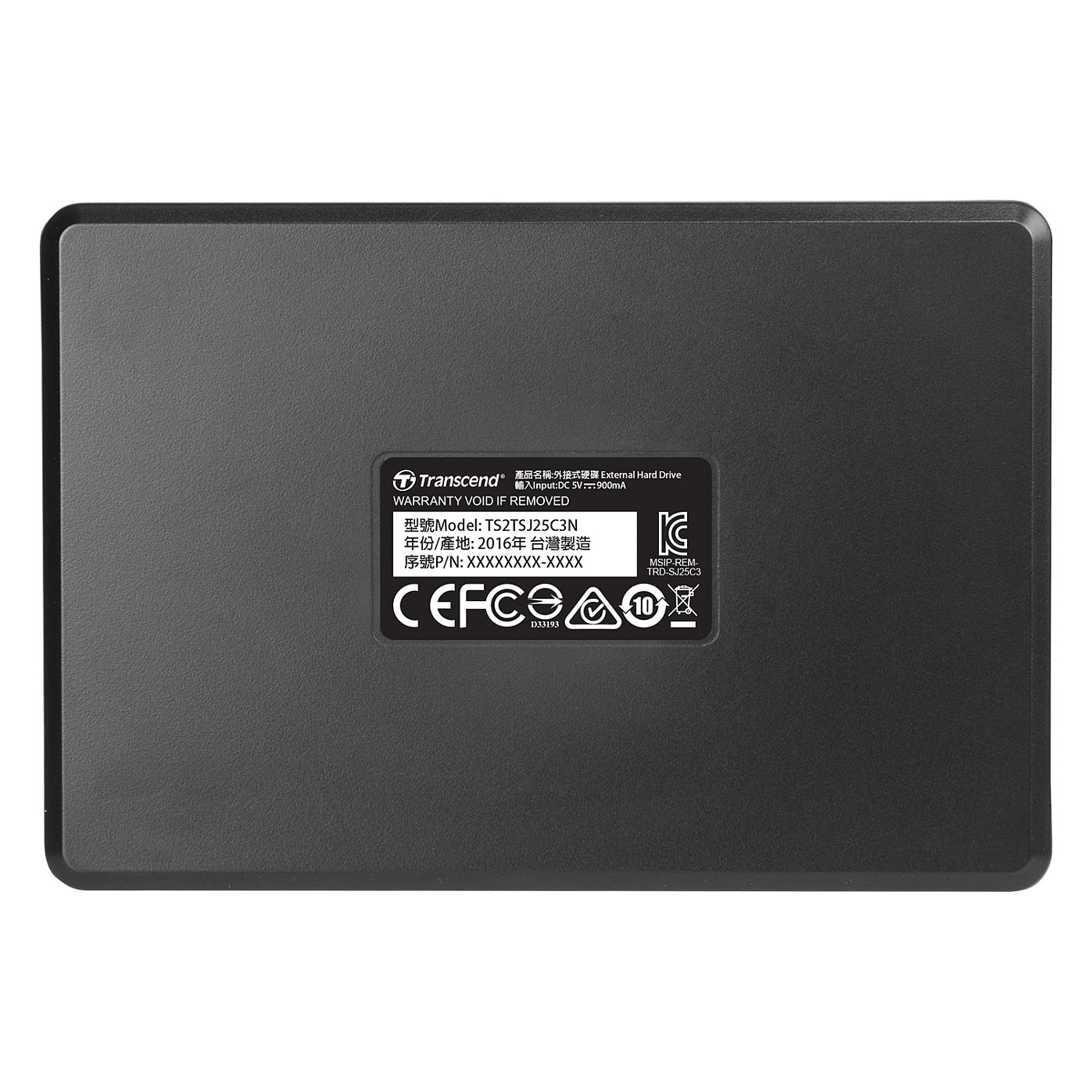 Vanjski tvrdi disk TRANSCEND StoreJet C3N (kapacitet 2 TB, sučelje USB 3.1 Gen1, spremnik predmemorije 8 MB, format 2,5, broj okretaja 5.400)-5