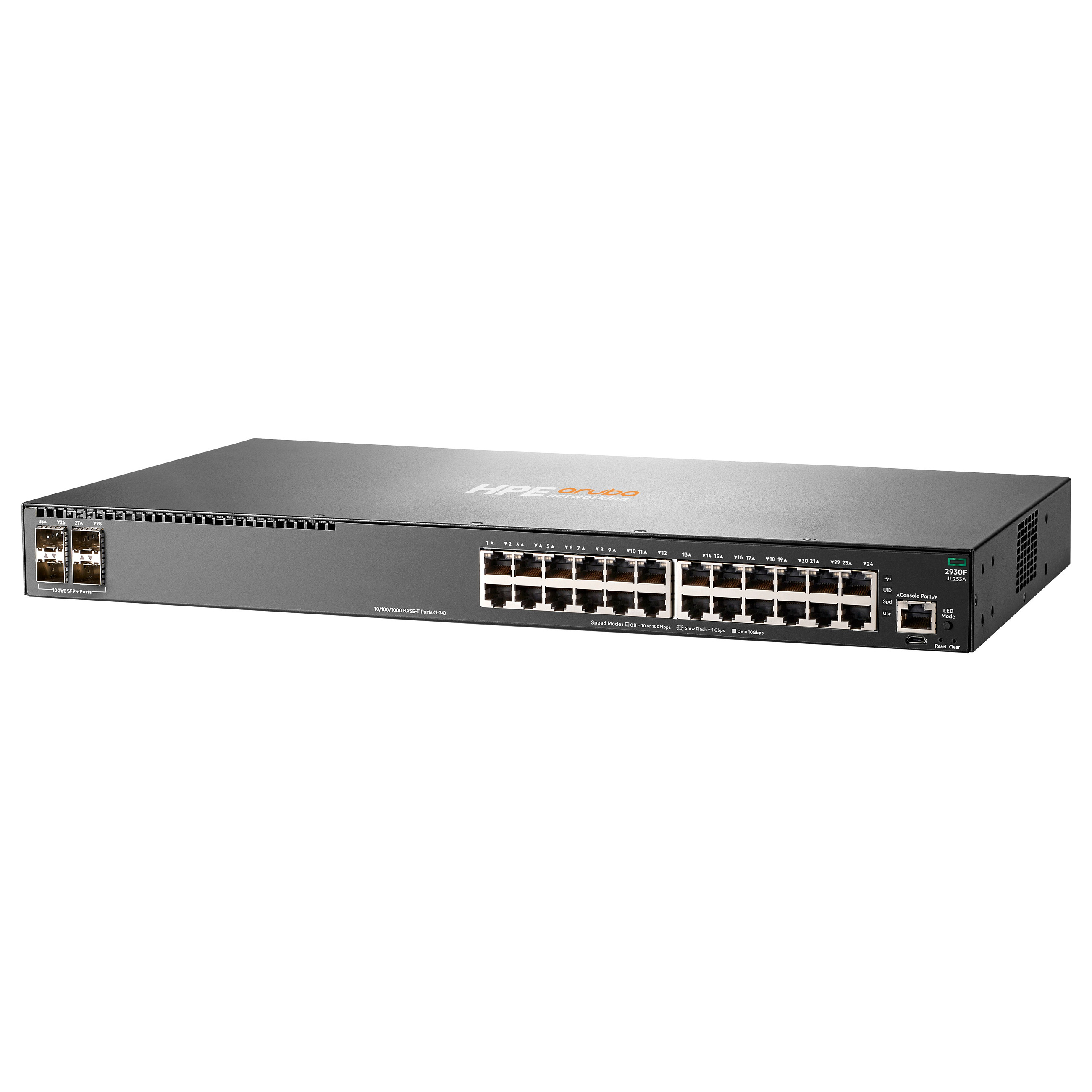 Prekidač HPE SWITCH ARUBA 2930F 24G 4SFP+ (24 RJ-45 autosensing 10/100/1000 ports, 4 SFP+ 1/10GbE ports, managed, rackmount, layer 3)-2