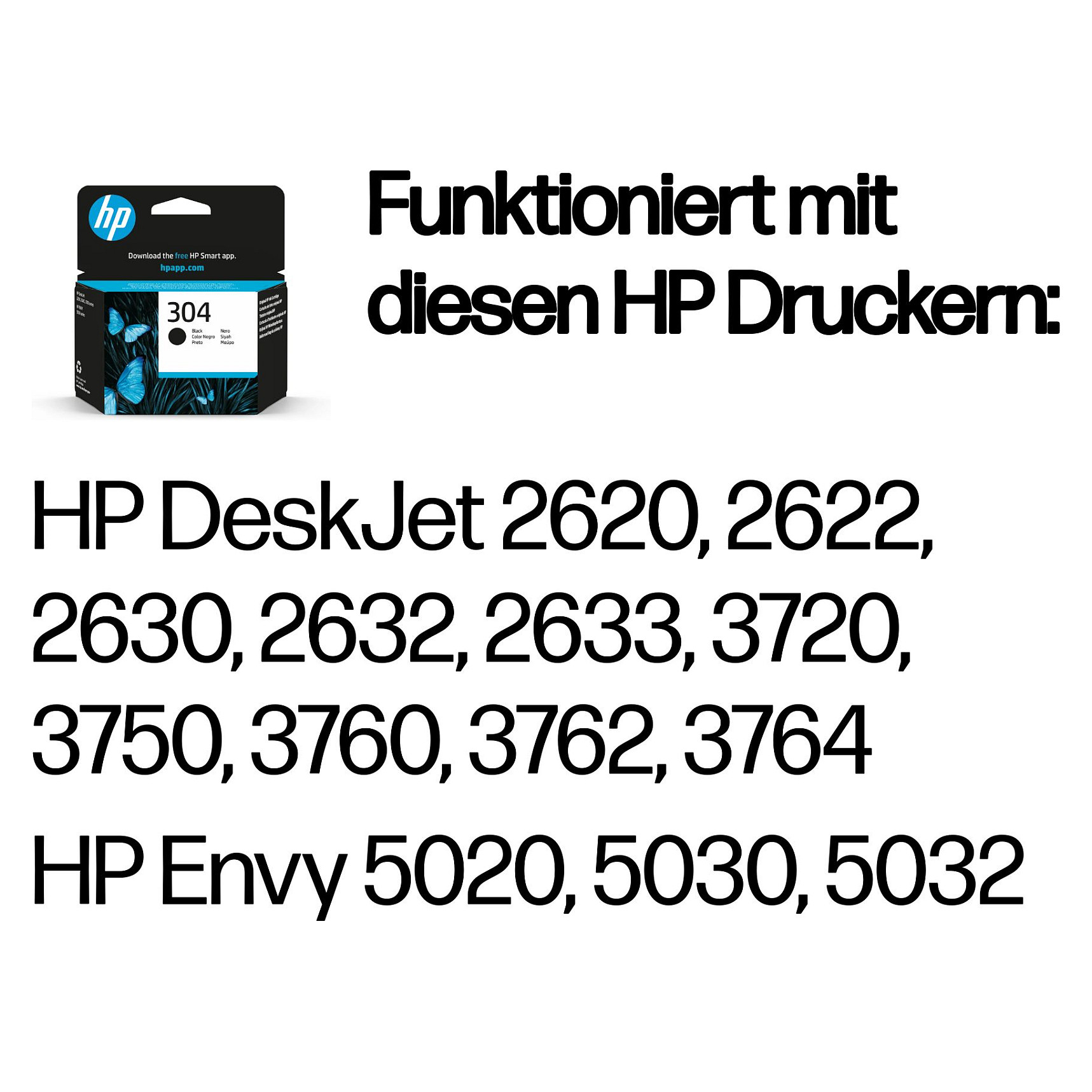 Tinta HP N9K06AE (NR. 304) crna-2