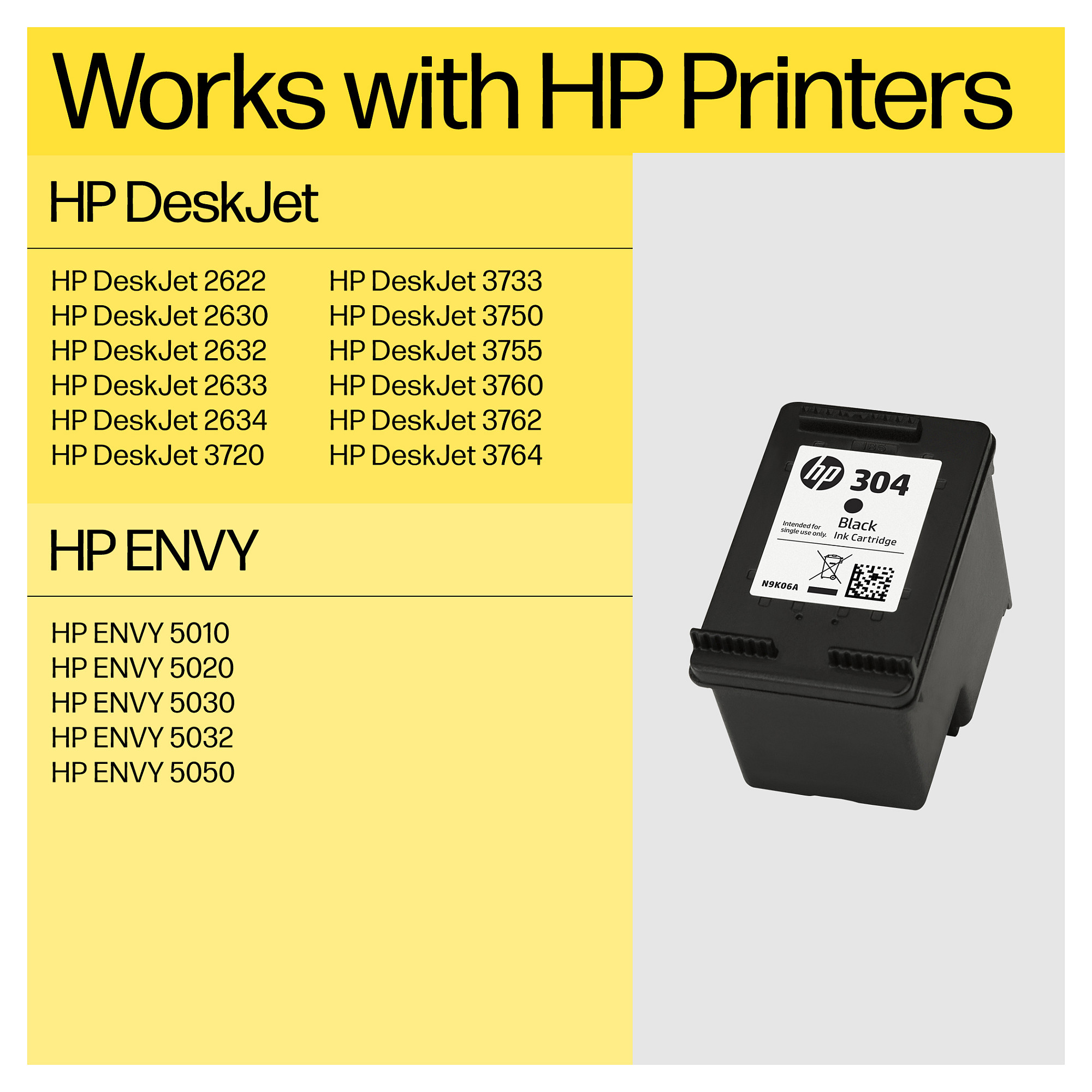 Tinta HP N9K06AE (NR. 304) crna-4