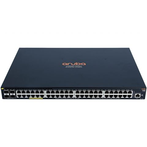 Prekidač HPE SWITCH ARUBA 2930F (48 RJ-45 autosensing 10/100/1000 PoE+ ports, 4 SFP+ 1/10GbE ports, managed, rackmount, 1U, layer 3)-0