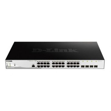 Switch D-LINK DGS-1210-28MP (24x 10/100/1000 Mbps PoE, 4x Combo SFP/1000BaseT, rackmount, smart, Layer 2)-0