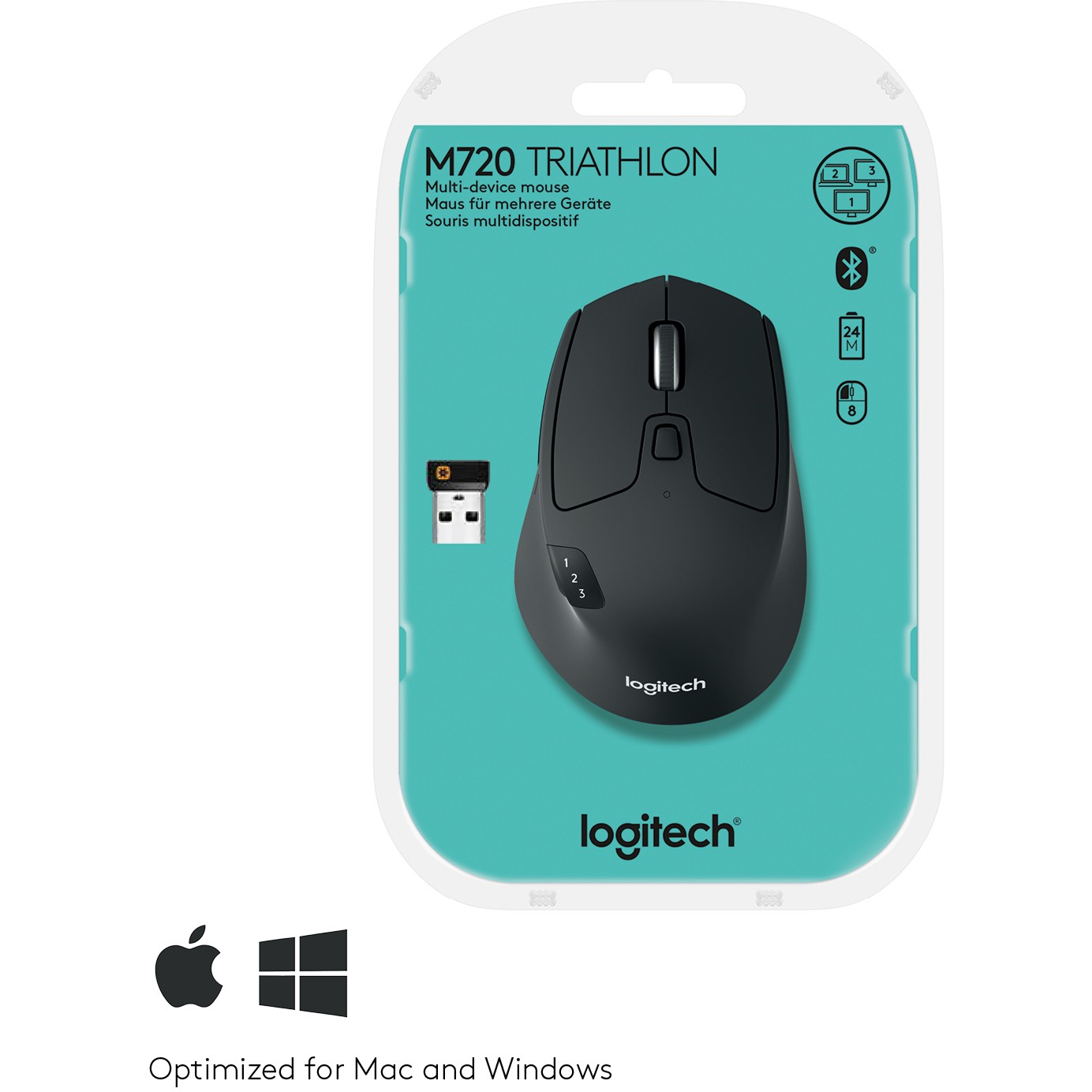 Miš LOGITECH M720 Triathlon (bluetooth, bežični)-12