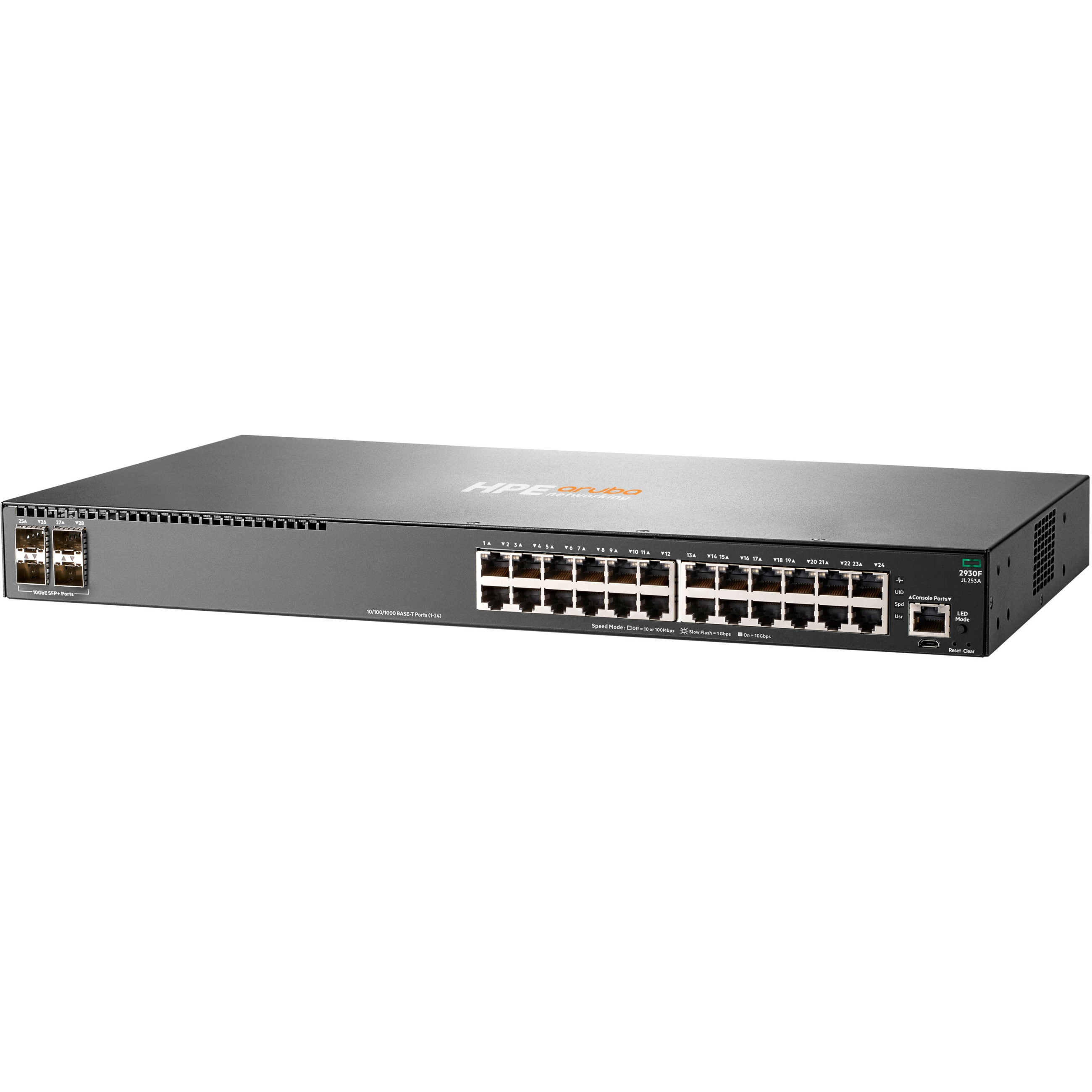 Prekidač ARUBA 2930F 24G 4SFP (rackmount, 24 priključaka, upravljano, sloj 3)-2
