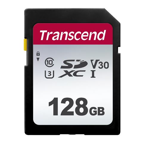 Memorijska kartica TRANSCEND TS128GSDC300S (sdxc, kapacitet 128 gb, brzina čitanja 95 mb/s, brzina pisanja 40 mb/s, klasa 10, u1, u3, v30)-0