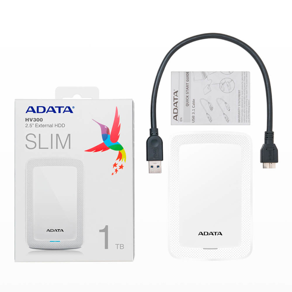 Vanjski tvrdi disk ADATA HV300 1TB bijeli-0