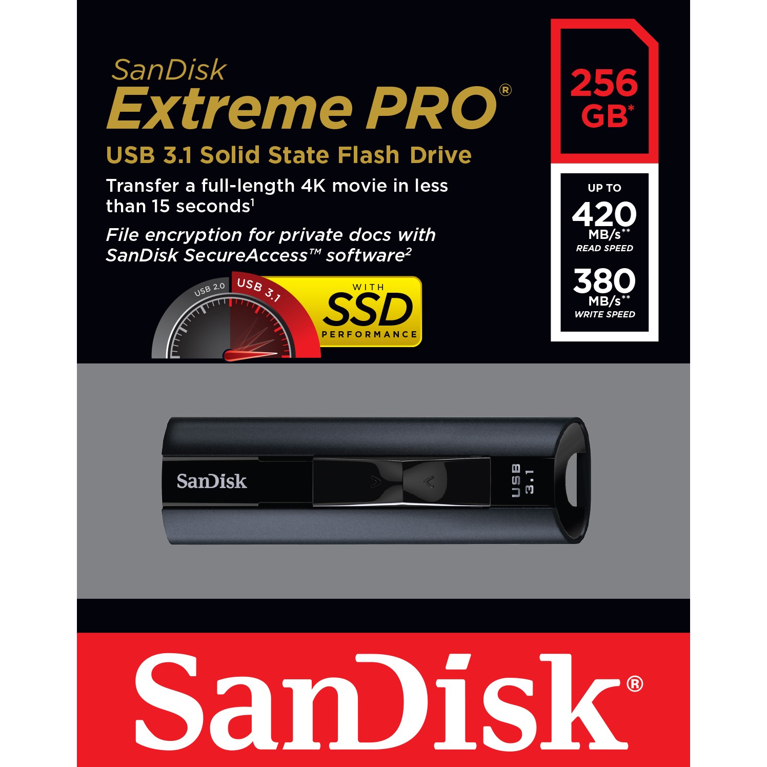USB memorija Sandisk Extreme PRO USB 3.1 256GB-10
