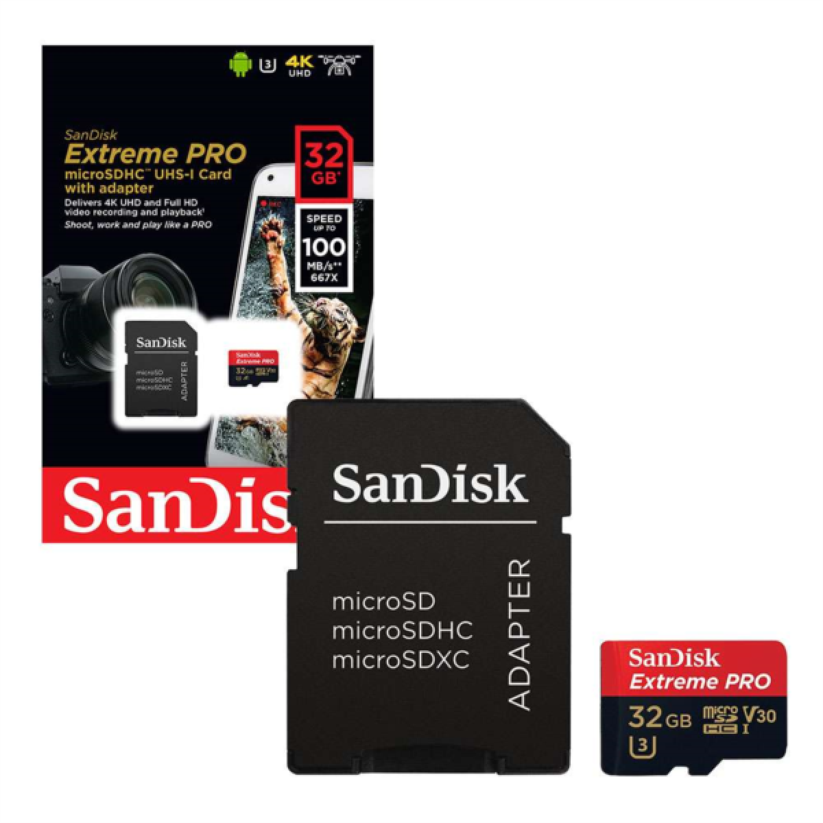 Memorijska kartica SanDisk Extreme Pro microSDXC, A1, V30, U3 32GB-1