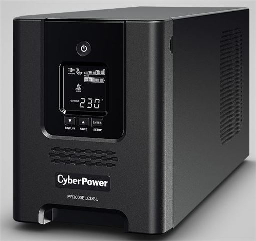 UPS CYBERPOWER PR3000ELCDSL (izlazna snaga 2700 W, tehnologija line interactive AVR, izlazni napon 230 V)-0