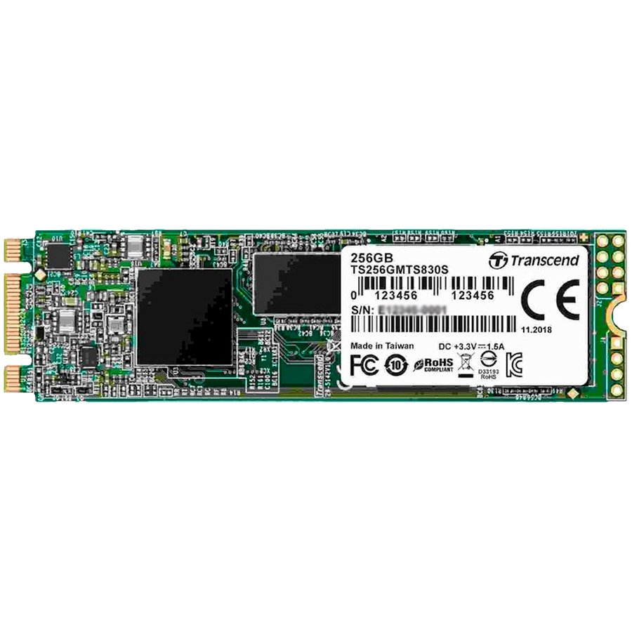 SSD TRANSCEND TS MTS830S (kapacitet 128 GB, sučelje M.2 SATA, format 2280, vrsta flash memorije 3D NAND, brzina čitanja do 560 MB/s, brzina zapisivanja do 380 MB/s)-0