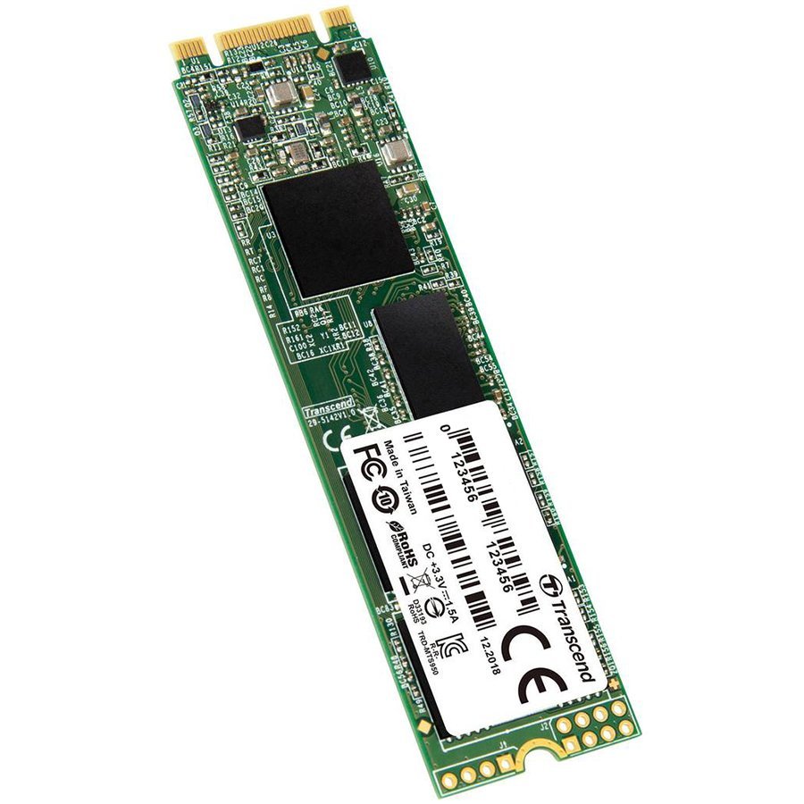 SSD TRANSCEND TS MTS830S (kapacitet 256 GB, sučelje m.2 sata, format 2280, vrsta flash memorije 3D NAND, brzina čitanja do 530 MB/s, brzina zapisivanja do 400 MB/s)-0