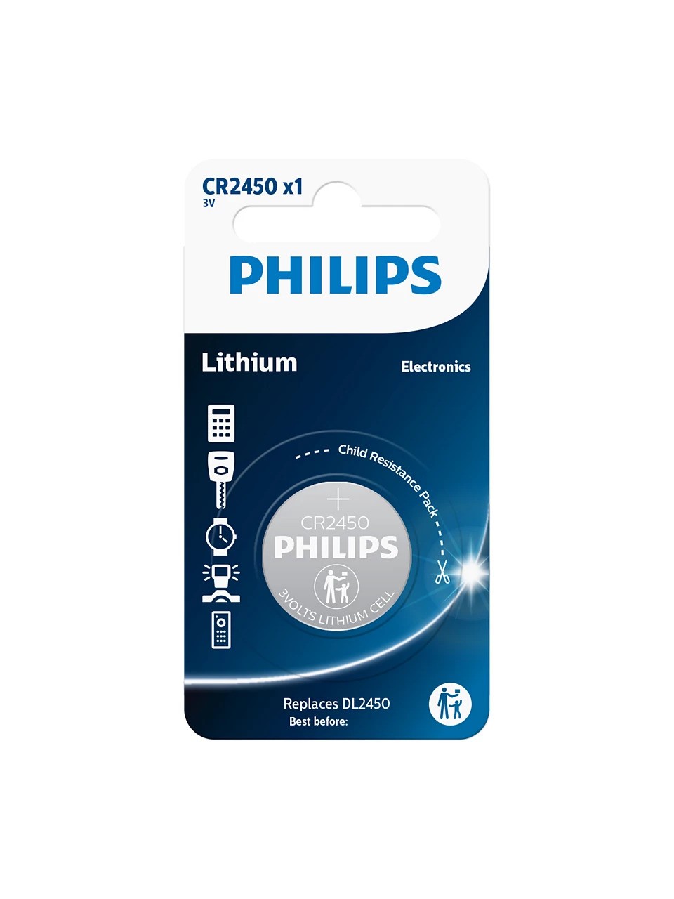 Baterija PHILIPS CR2450/10B 3.0V-1