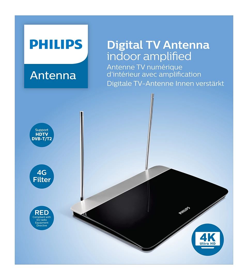 Antenna PHILIPS SDV6227/12 unutarnja s pojačanjem 47 dB-1