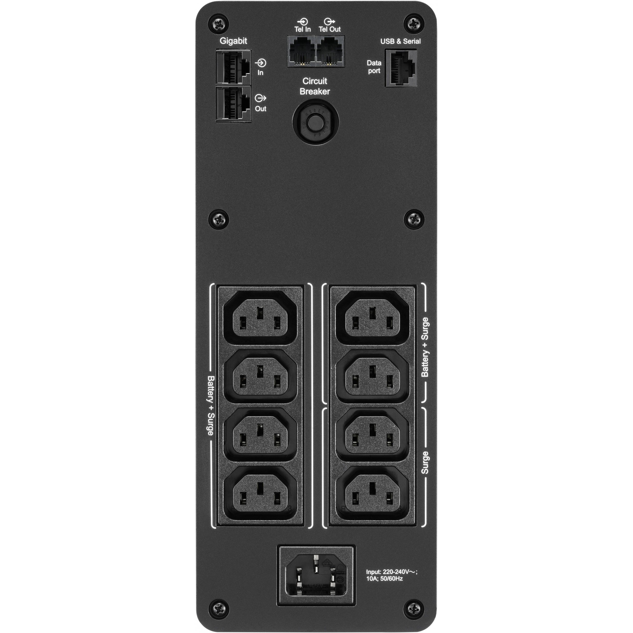 UPS APC Back BR1200SI (izlazna snaga 720 W, tehnologija Line interactive AVR, Pure sinewave, izlazni napon 230 V)-8