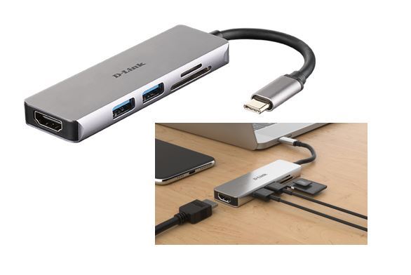 USB-C Hub D-LINK DUB-M530 5-u-1 sa HDMI i SD/microSD čitačem kartica-0