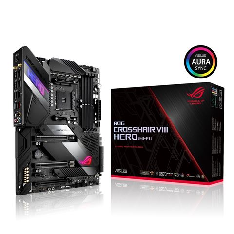 Matična ploča ASUS ROG CROSSHAIR VIII HERO (WI-FI) AM4, AMD X570, DDR4, 128 GB, PCIe 4.0, ATX-0