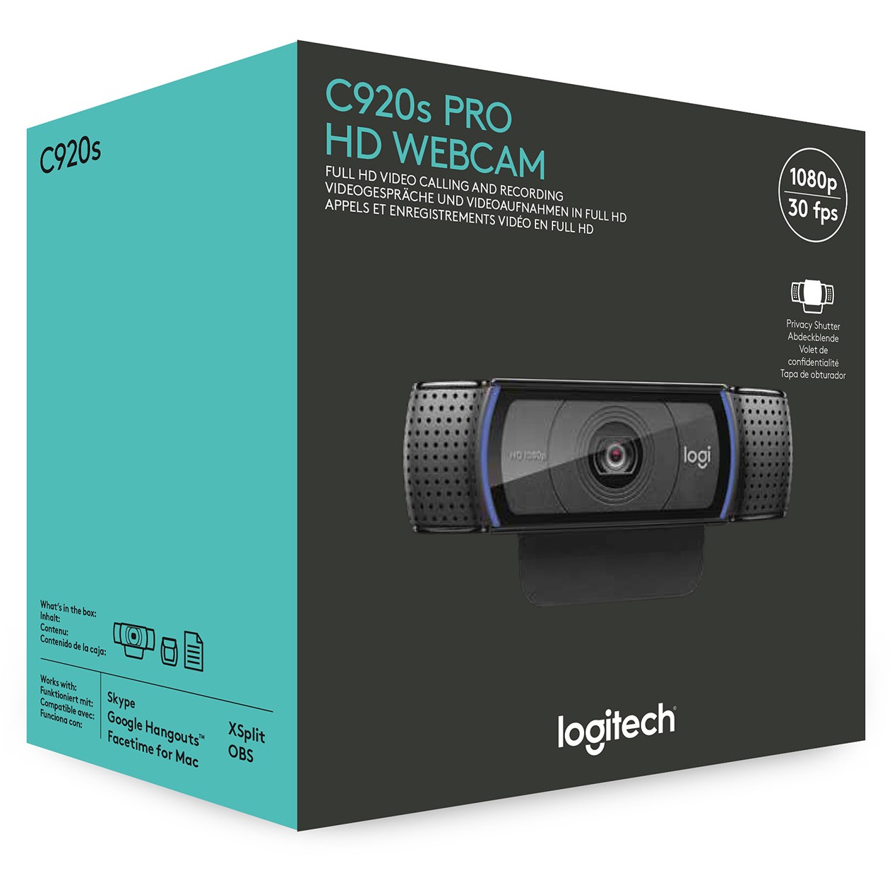 WEB kamera Logitech C920S HD Pro-25