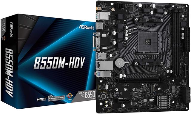 ASROCK MB (AM4, B550, 2xDDR4,1xPCIe x16,1xPCI Ex1, 6xSATA3 , M.2, DP,HDMI,DVI, USB 3.2) ATX-1