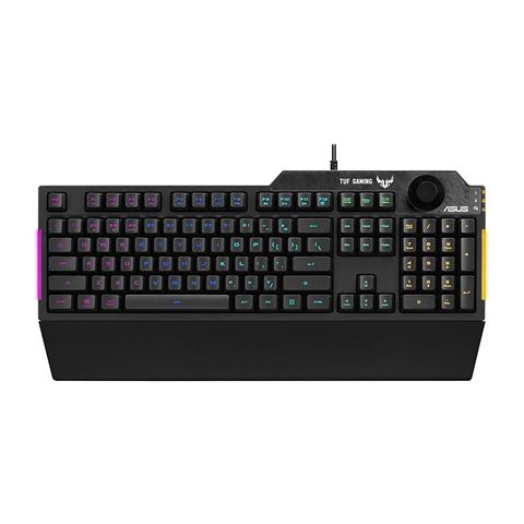 Tipkovnica ASUS GAMING K1 žičana USB RGB osvjetljenje crna
