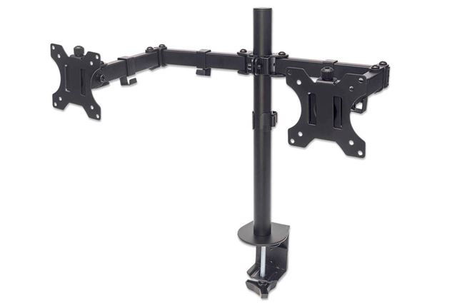 Stolni nosač MANHATTAN za dva monitora (13-32'', do 8kg, vesa 75x75/100x100)-0