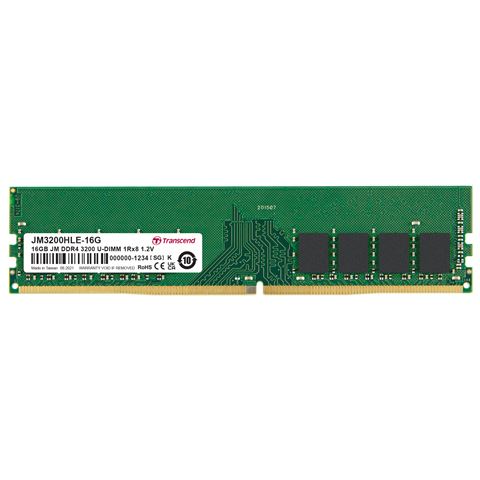 RAM TRANSCEND JM3200HLE-16G (kapacitet 16gb, utor ddr4, radni takt 3200mhz, latencija cl22, napajanje 1,2v)-0