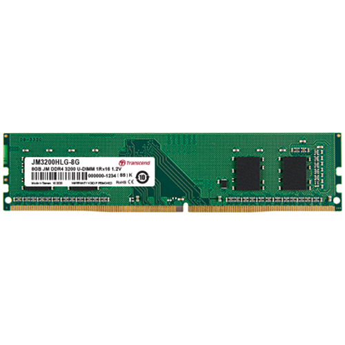 RAM TRANSCEND JM3200HLE-16G (kapacitet 16gb, utor ddr4, radni takt 3200mhz, latencija cl22, napajanje 1,2v)-1