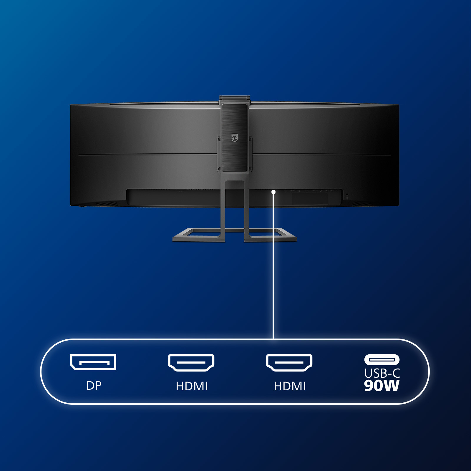Monitor PHILIPS 499P9H Brilliance SuperWide (49",FullHD,60Hz,VA,zakrivljeni)-11